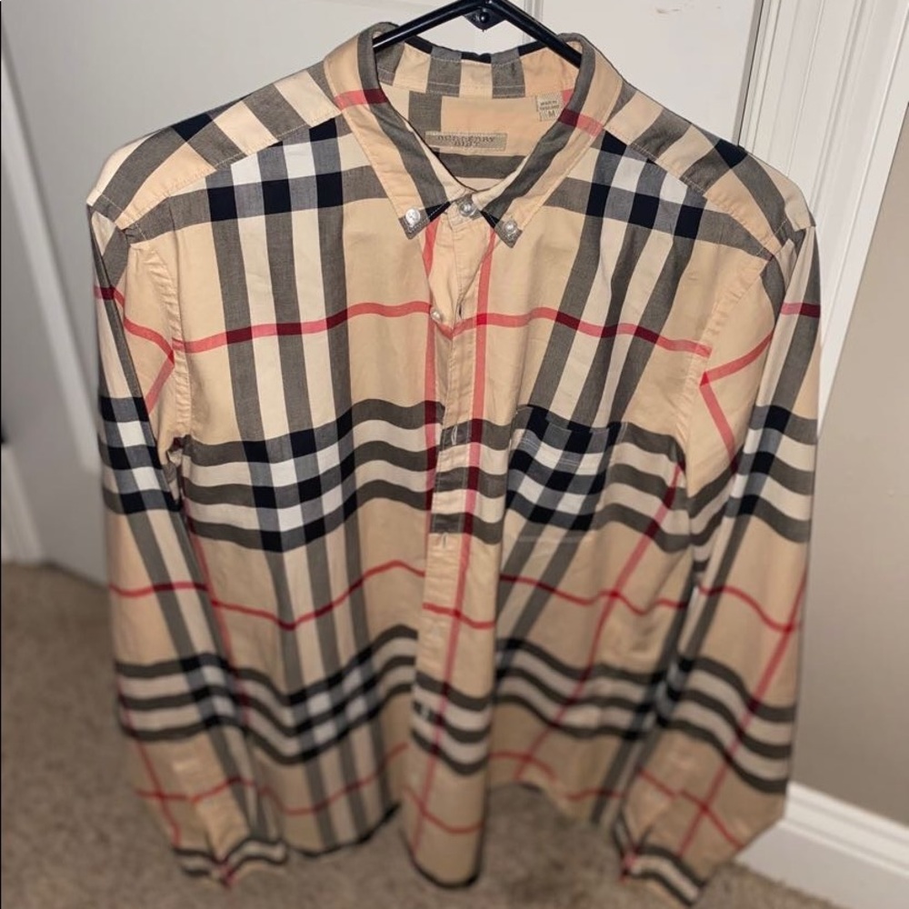 Vintage Check Cotton Oversized Shirt